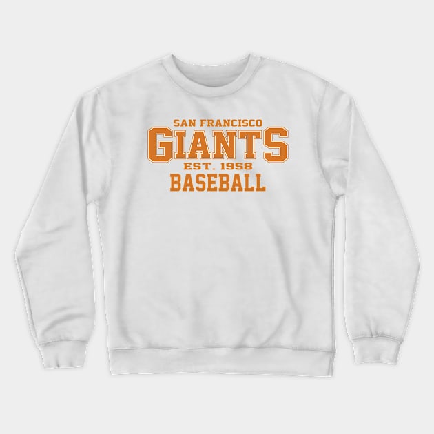 Giants San Francisco Baseball Crewneck Sweatshirt by Cemploex_Art